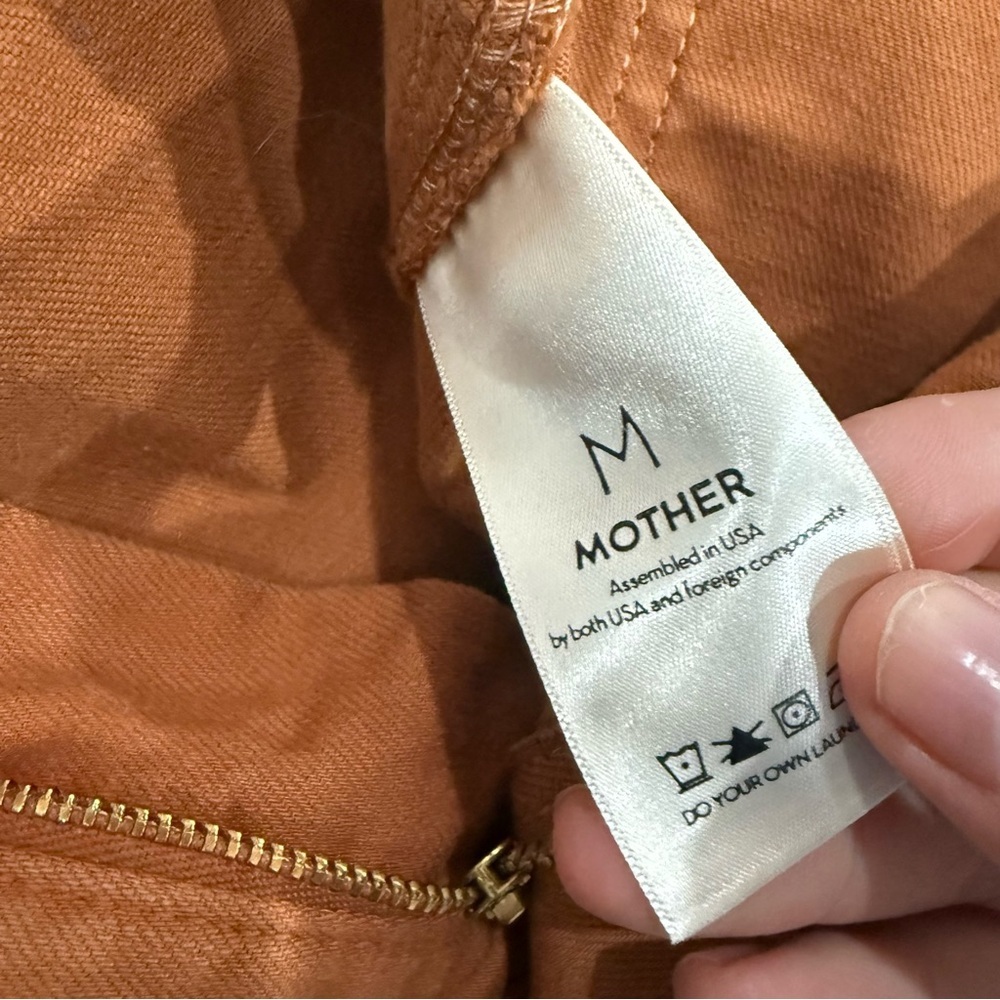 Mother Jumpsuit The Fixer in Brown Denim - Picture 13 of 14
